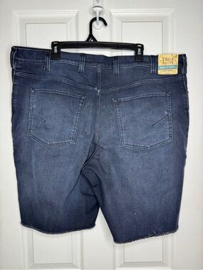 True Nation Men's Indigo Denim Cutoff Shorts